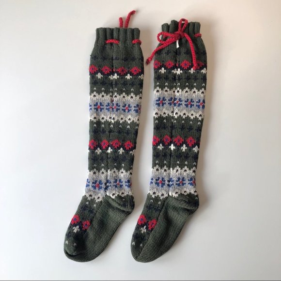 Abercrombie & Fitch Fairisle Knitted Christmas Socks Stockings - Picture 7 of 8